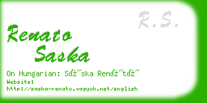 renato saska business card